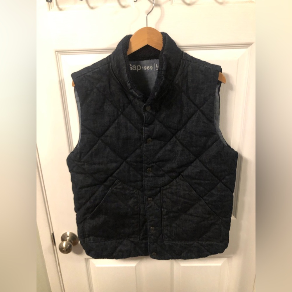 Gap 1969 Jean-like Quilted Vest